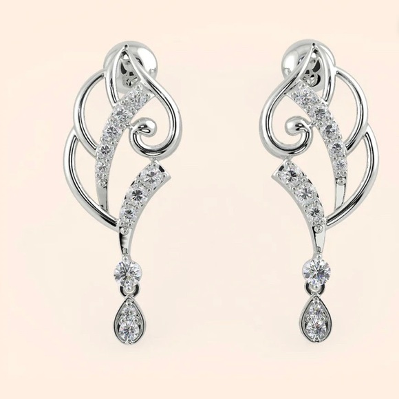 Pearl & Coral brand Sterling Silver Chandelier Earrings, BNIB - Picture 3 of 8